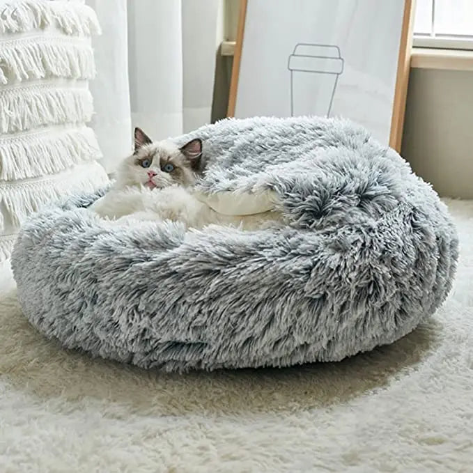 Cozy Cocoon Plush Pet Bed